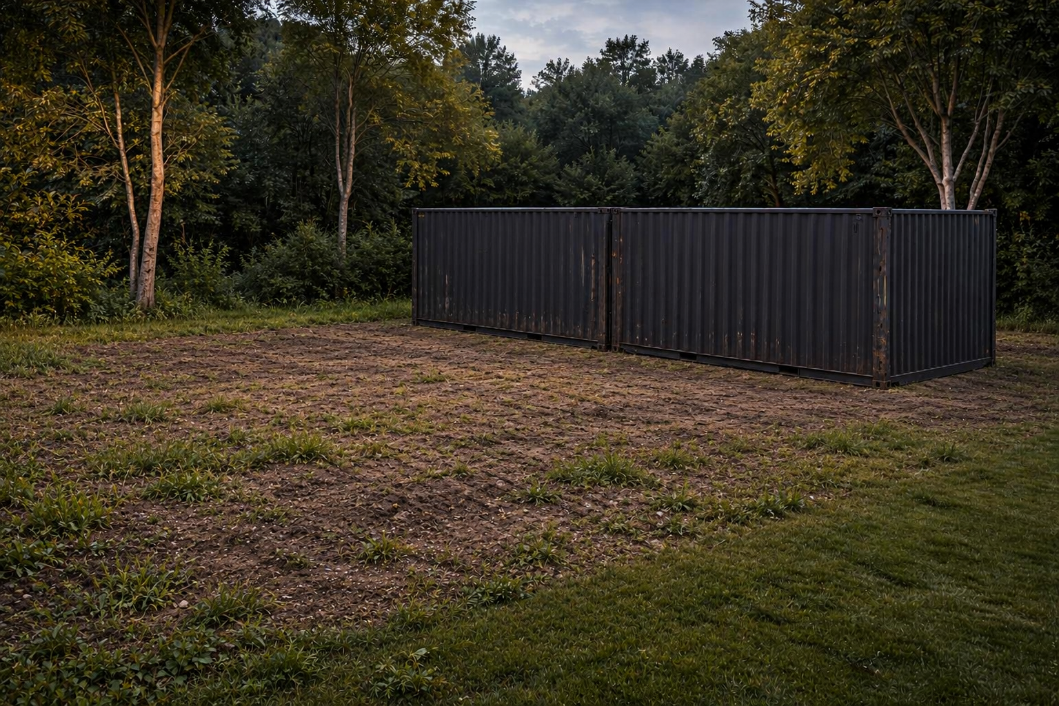 Utgångspunkten: en rå fraktcontainer